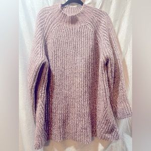 Ava & Viv Sweater - Pink & Brown Knit - Size 3X